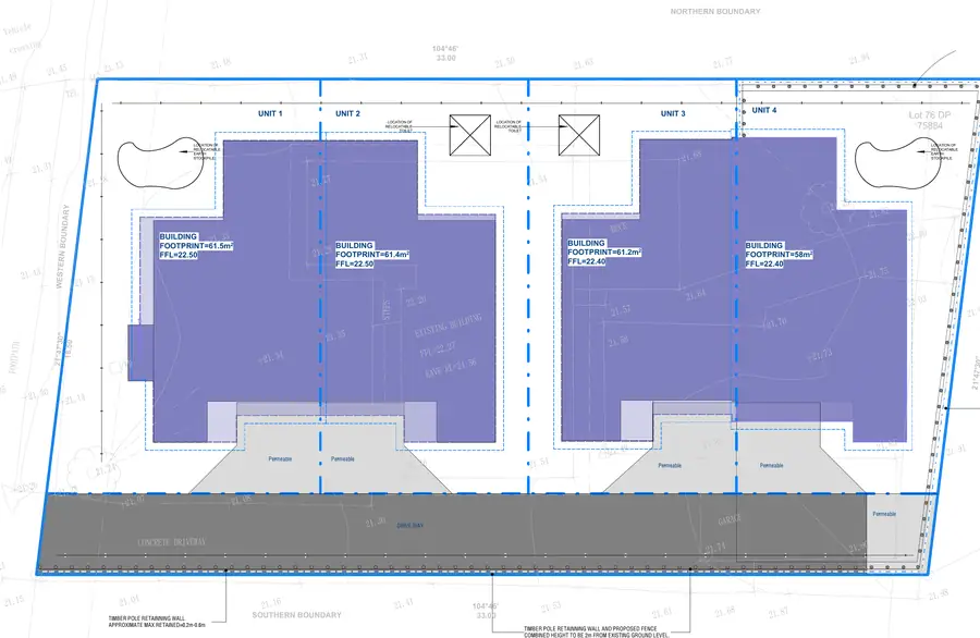 454 Weymouth Road — Site plan