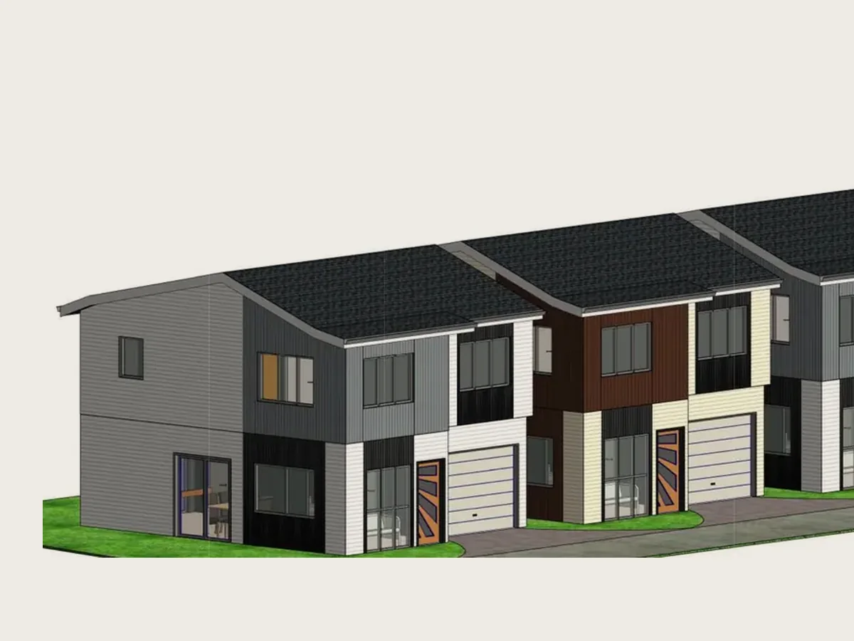 3D concept render of 584 Massey Road, Māngere East, Auckland